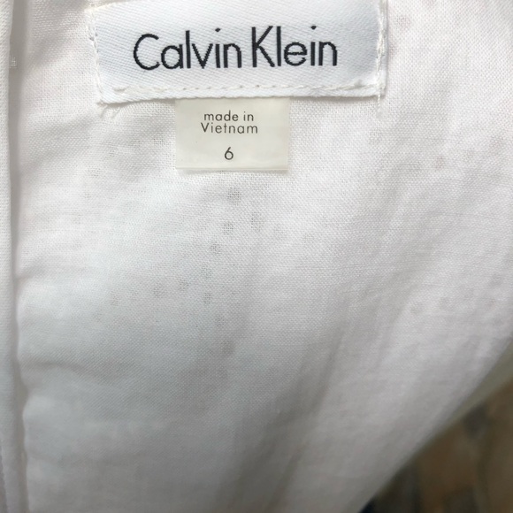 NWT Calvin Klein white dress size 6 - Picture 7 of 7